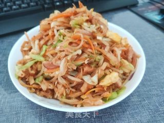 饭店炒饼丝制作教程，一步步学会炒出美味饼丝